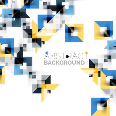 Beyaz Modern kare geometrik desen tasarım