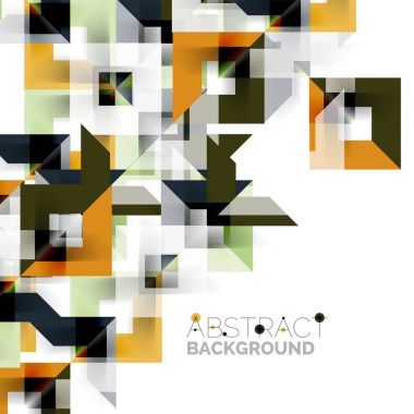 Beyaz Modern kare geometrik desen tasarım