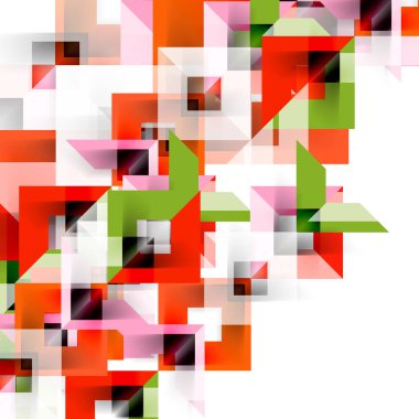 Beyaz Modern kare geometrik desen tasarım