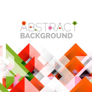 Beyaz Modern kare geometrik desen tasarım