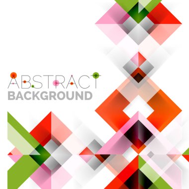 Beyaz Modern kare geometrik desen tasarım