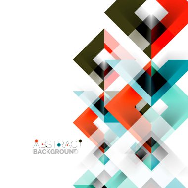 Beyaz Modern kare geometrik desen tasarım