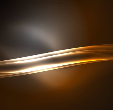 Enerji hatları, karanlıkta parlayan dalgalar vektör arka plan