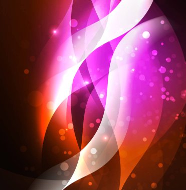 Neon ışıklı dalgalar