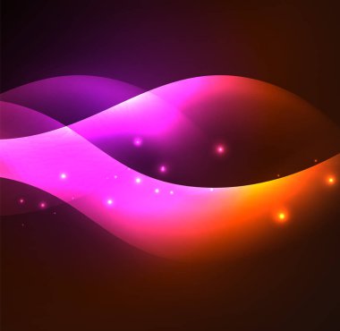 Neon ışıklı dalgalar