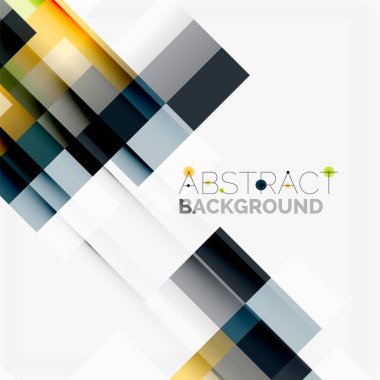 Soyut engeller şablon tasarım arka plan, beyaz, basit geometrik şekiller düz çizgiler ve dikdörtgenler