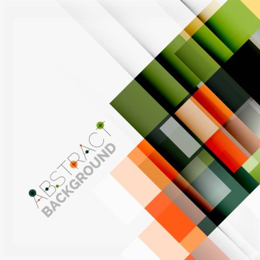 Soyut engeller şablon tasarım arka plan, beyaz, basit geometrik şekiller düz çizgiler ve dikdörtgenler