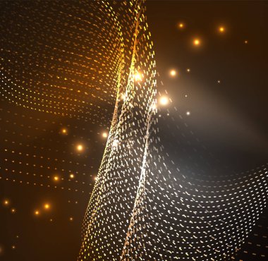 Vektör dalga parçacıklar arka plan