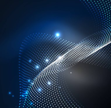 Vektör dalga parçacıklar arka plan