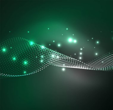 Vektör dalga parçacıklar arka plan