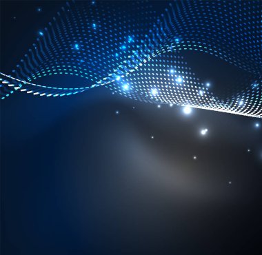 Vektör dalga parçacıklar arka plan