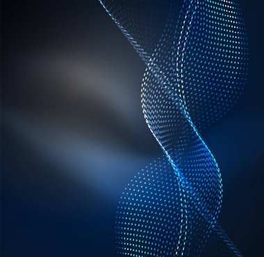 Vektör dalga parçacıklar arka plan