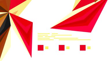 Modern üçgen sunu şablonu