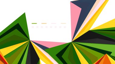 Modern üçgen sunu şablonu