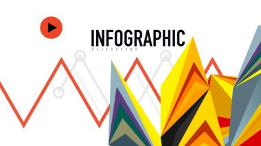 Modern üçgen sunu şablonu