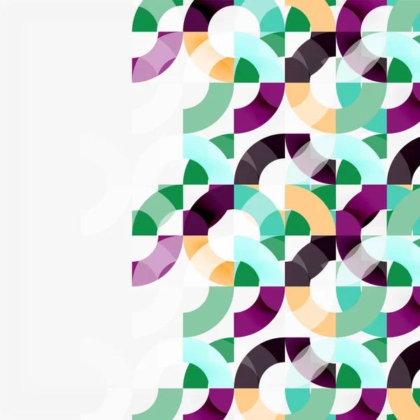 Modern geometrik desen tasarım gri arka plan üzerinde renkli halkalar