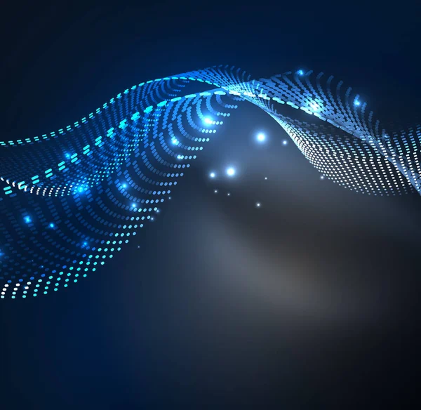 Vektör dalga parçacıklar arka plan