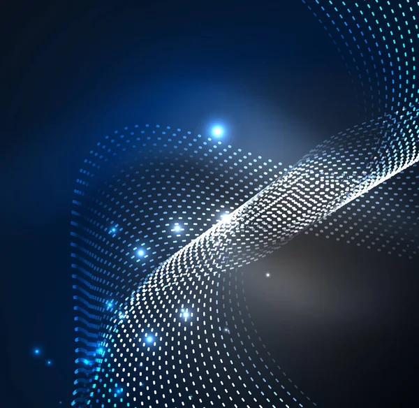 Vektör dalga parçacıklar arka plan