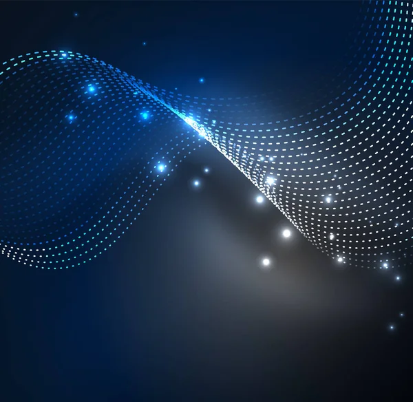 Vektör dalga parçacıklar arka plan