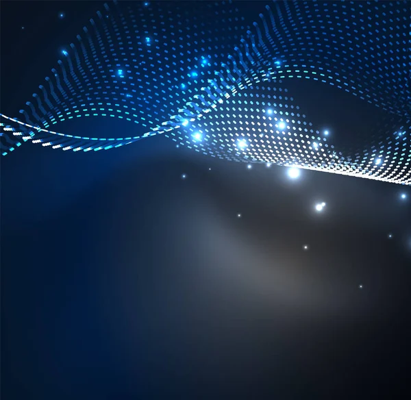 Vektör dalga parçacıklar arka plan