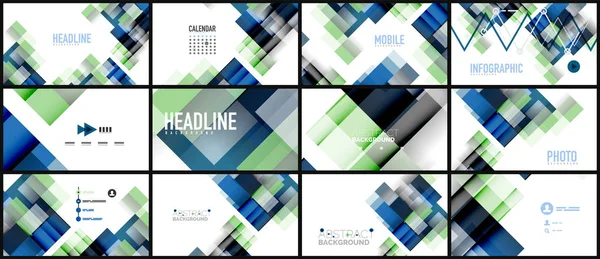 İş tanıtımı geometrik şablonu