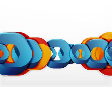 Zincir şekiller veya altıgen yanarak bahislerin doğru beyaz geometrik soyut arka plan,