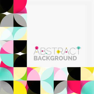 Modern geometrik arka plan daire