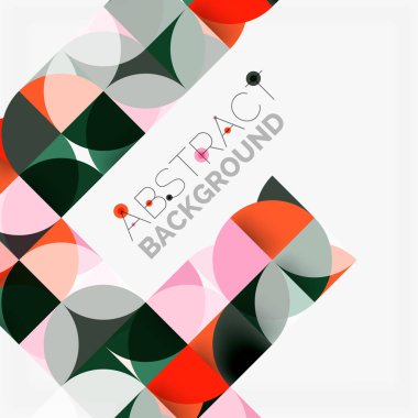 Modern geometrik arka plan daire