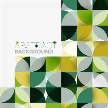 Modern geometrik arka plan daire