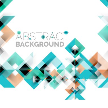 Beyaz Modern kare geometrik desen tasarım