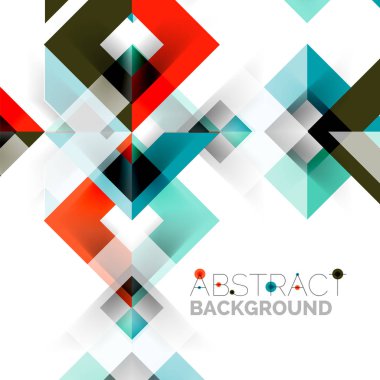 Beyaz Modern kare geometrik desen tasarım