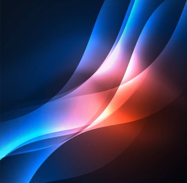 Neon ışıklı dalgalar