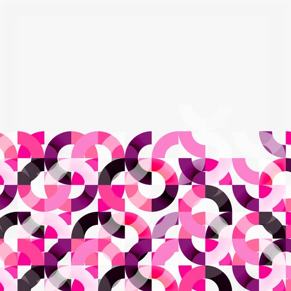 Kleurrijke ringen op grijze achtergrond, moderne geometrische patroon ontwerp — Stockvector