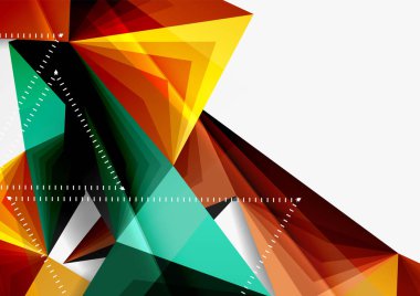 Vektör düşük Poli tarzı 3d üçgen çizgi