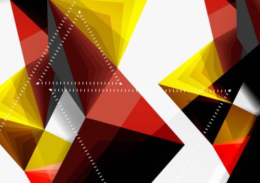 Vektör düşük Poli tarzı 3d üçgen çizgi