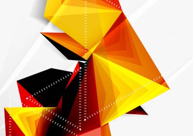 Vektör düşük Poli tarzı 3d üçgen çizgi