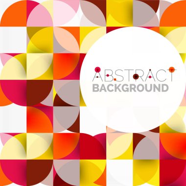 Modern geometrik arka plan daire