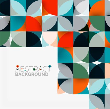 Modern geometrik arka plan daire