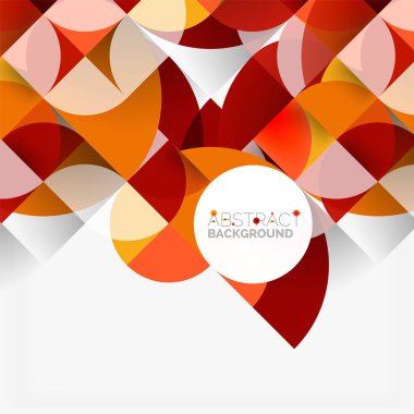 Modern geometrik arka plan daire