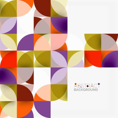 Modern geometrik arka plan daire