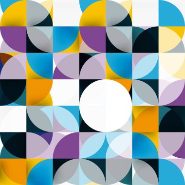 Modern geometrik arka plan daire