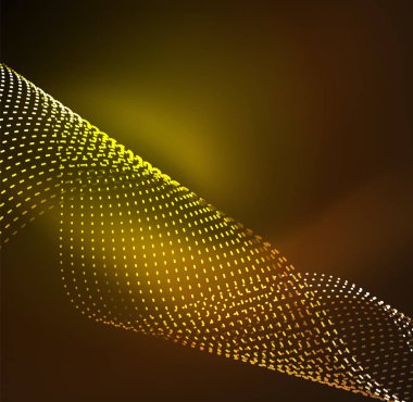 Vektör dalga parçacıklar arka plan