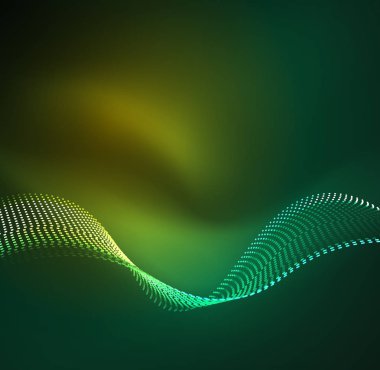 Vektör dalga parçacıklar arka plan