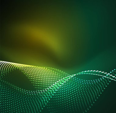 Vektör dalga parçacıklar arka plan