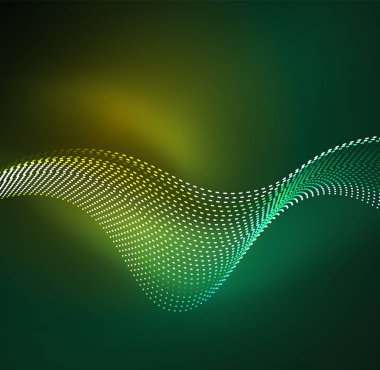 Vektör dalga parçacıklar arka plan