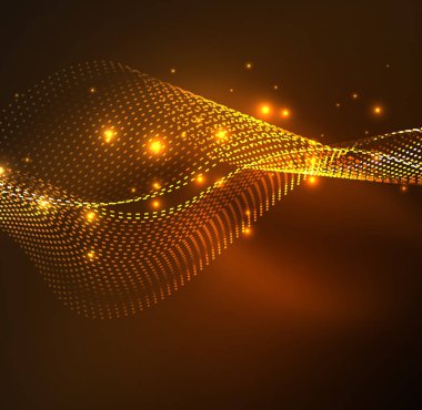 Vektör dalga parçacıklar arka plan