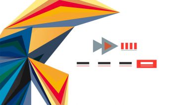 Modern üçgen sunu şablonu