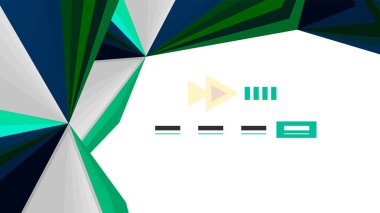 Modern üçgen sunu şablonu