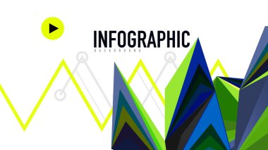 Modern üçgen sunu şablonu