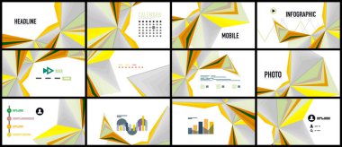 Modern üçgen sunu şablonu